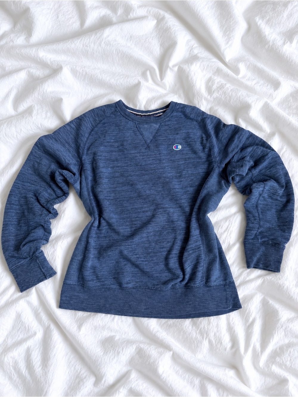 Champion Women's Heather Navy Crewneck Sweatshirt